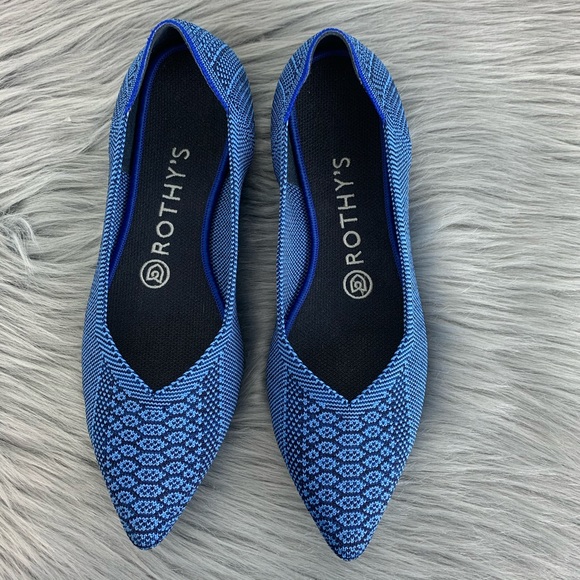 Rothy's Shoes - Rothy’s | RARE Lapis Python Pointed Ballet Flats 8